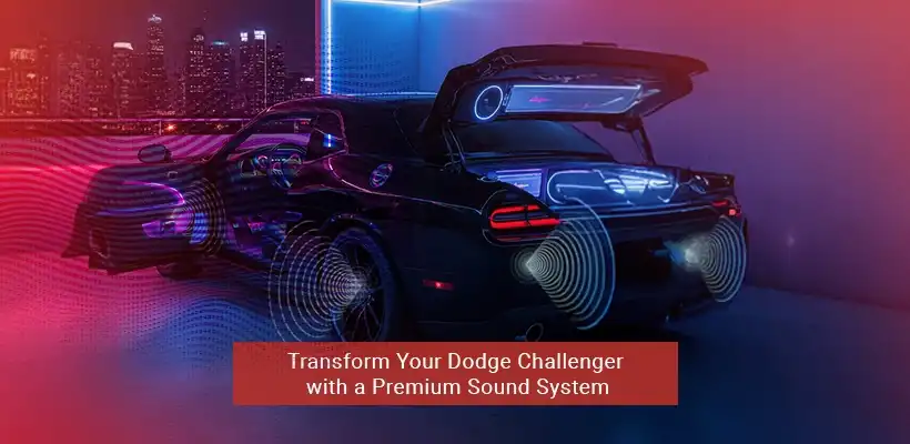 Dodge Challenger speaker upgrade in Dubai